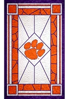 Clemson Tigers Stained Glass Sign - Orange