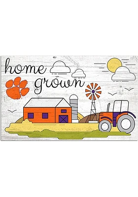 Clemson Tigers Home Grown Sign - Orange