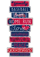 Atlanta Braves Celebrations Stack 24 Inch Sign - Red
