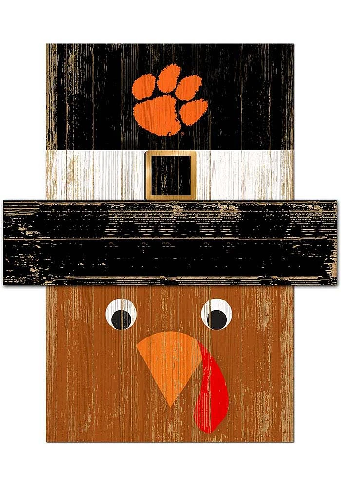 Clemson Tigers Turkey Head Sign - Orange
