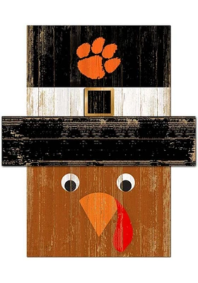 Clemson Tigers Turkey Head Sign - Orange