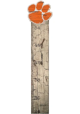 Clemson Tigers Growth Chart Sign - Orange