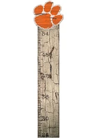 Clemson Tigers Growth Chart Sign - Orange