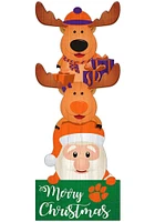 Clemson Tigers 31 Inch Santa Stack Leaner Sign - Orange