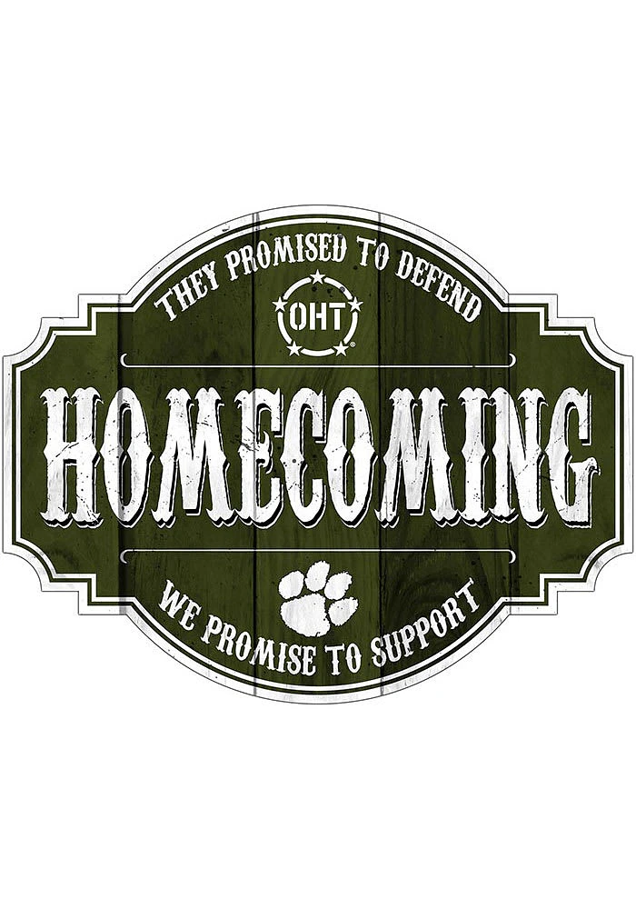 Clemson Tigers OHT 24in Homecoming Tavern Sign - Orange