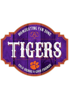 Clemson Tigers 24 Inch Homegating Tavern Sign - Orange