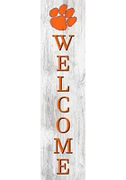 Clemson Tigers 48 Inch Welcome Leaner Sign - Orange