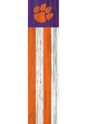 Clemson Tigers 48 Inch Flag Leaner Sign - Orange