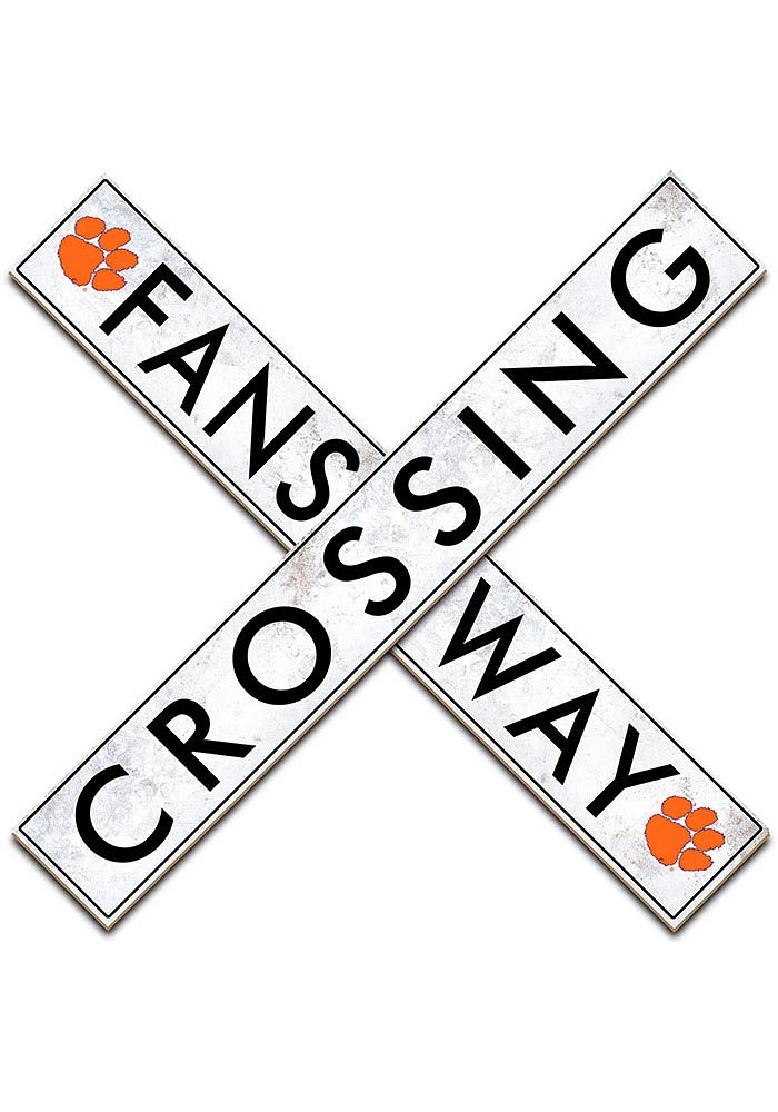 Clemson Tigers 48 Inch Fans Way Crossing Wall Art