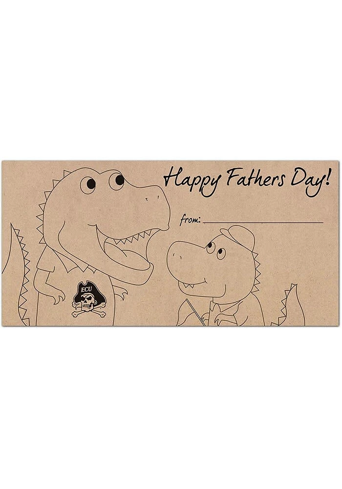 East Carolina Pirates Fathers Day Coloring Sign - Purple