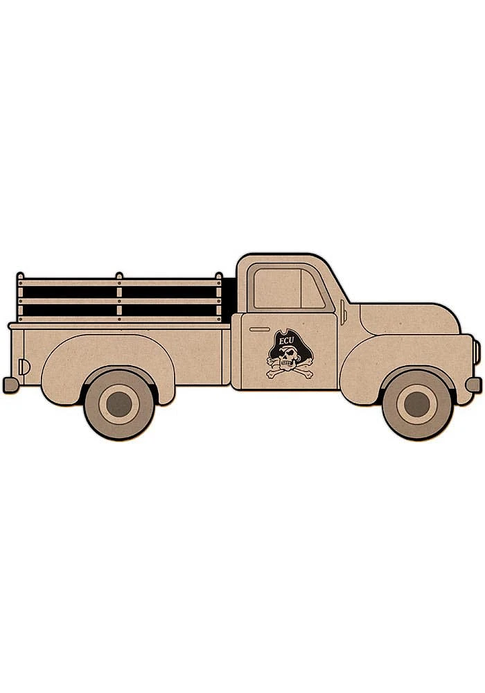 East Carolina Pirates Truck Coloring Sign - Purple