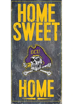 East Carolina Pirates Home Sweet Home Sign - Purple