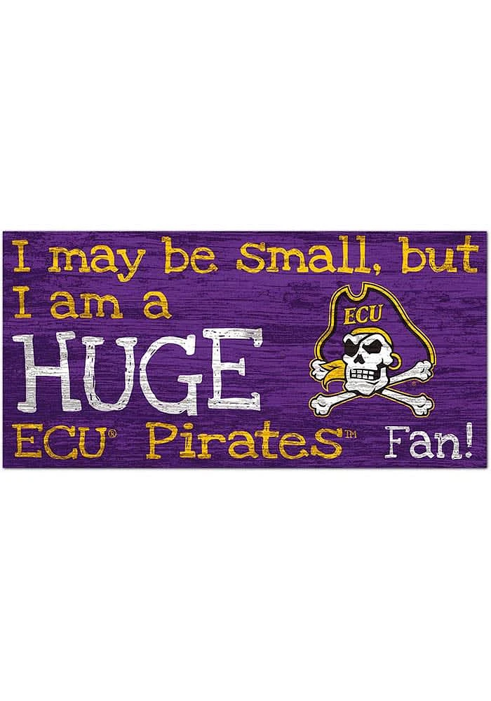 East Carolina Pirates Huge Fan Sign - Purple