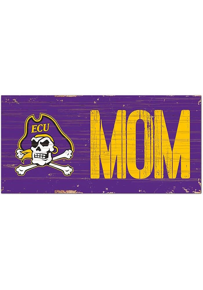 East Carolina Pirates MOM Sign - Purple