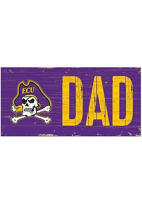 East Carolina Pirates DAD Sign - Purple