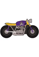 East Carolina Pirates Motorcycle Cutout Sign - Purple