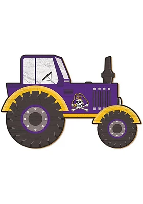East Carolina Pirates Tractor Cutout Sign - Purple