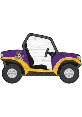 East Carolina Pirates ATV Cutout Sign - Purple