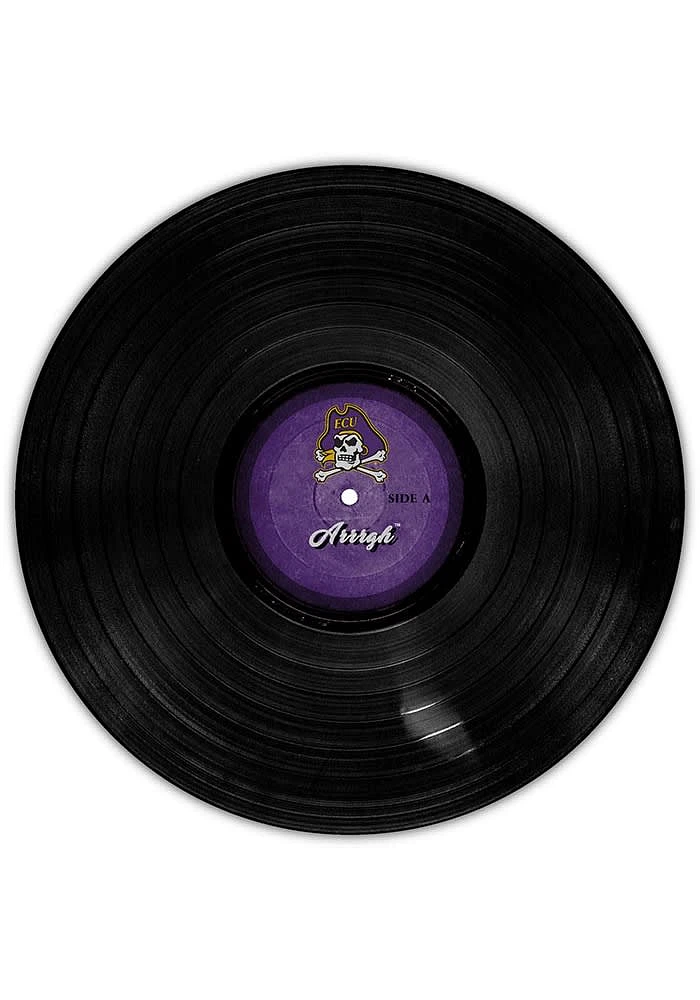 East Carolina Pirates 12 Inch Vinyl Circle Sign - Purple