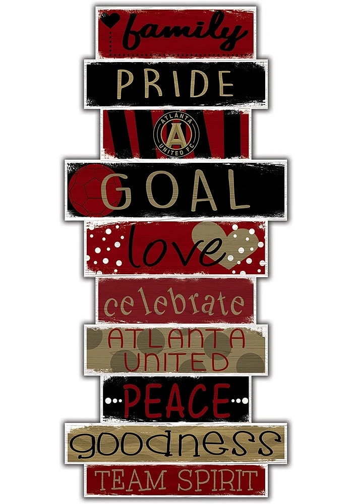Atlanta United FC Celebrations Stack 24 Inch Sign - Red