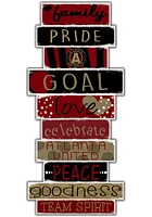 Atlanta United FC Celebrations Stack 24 Inch Sign - Red