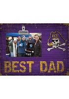 East Carolina Pirates Best Dad Clip Picture Frame - Purple