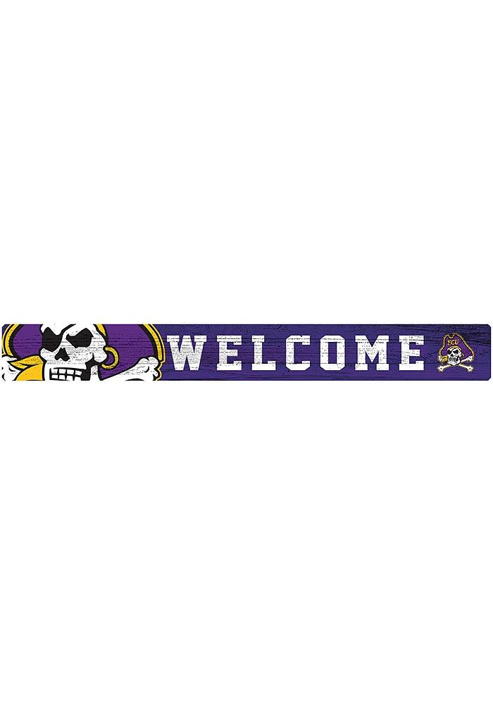 East Carolina Pirates Welcome Strip Sign - Purple