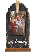 East Carolina Pirates Family Clothespin Sign - Purple