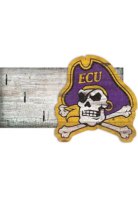 East Carolina Pirates Key Holder Sign - Purple