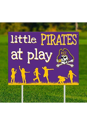 East Carolina Pirates Little Fans at Play Yard Sign - Purple