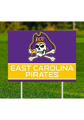 East Carolina Pirates Team Yard Sign - Purple