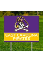East Carolina Pirates Team Yard Sign - Purple