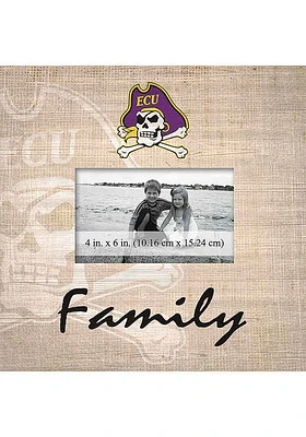 East Carolina Pirates Family Picture Picture Frame - Purple