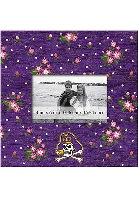 East Carolina Pirates Floral Picture Frame - Purple