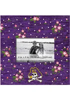 East Carolina Pirates Floral Picture Frame - Purple