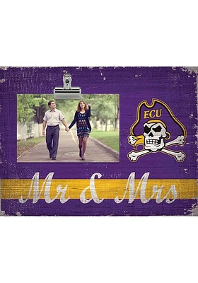 East Carolina Pirates Mr and Mrs Clip Picture Frame - Purple