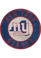 New York Giants 12 in Circle State Sign - Blue