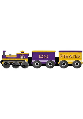 East Carolina Pirates Train Cutout Sign - Purple
