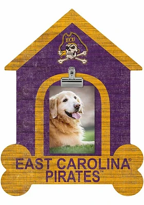 East Carolina Pirates Dog Bone House Clip Picture Frame - Purple