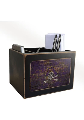 East Carolina Pirates Distressed Desktop Organizer Desk Accessory