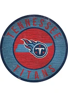 Tennessee Titans 12 in Circle State Sign - Navy Blue