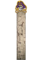 East Carolina Pirates Growth Chart Sign - Purple
