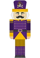 East Carolina Pirates 31 Inch Nutcracker Leaner Sign - Purple