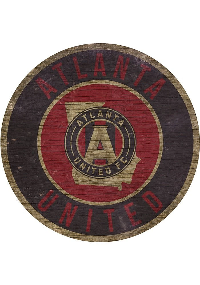 Atlanta United FC 12 in Circle State Sign - Red