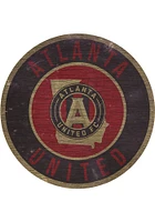 Atlanta United FC 12 in Circle State Sign - Red