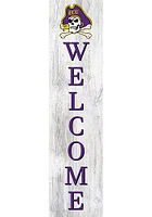 East Carolina Pirates 48 Inch Welcome Leaner Sign - Purple