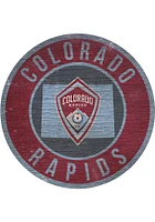 Colorado Rapids 12 in Circle State Sign - Red