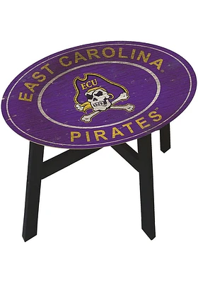East Carolina Pirates Vintage Heritage Side Purple End Table