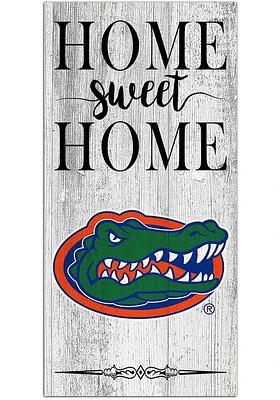 Florida Gators Home Sweet Home Whitewashed Sign - Orange