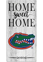 Florida Gators Home Sweet Home Whitewashed Sign - Orange